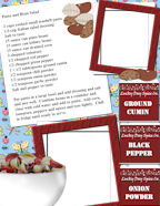 Free Past Bean Salad Salad Kids Recipe Card Templates and Photo Memory Pages