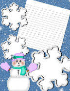 mint-snowballs snowmen sledding and sliding